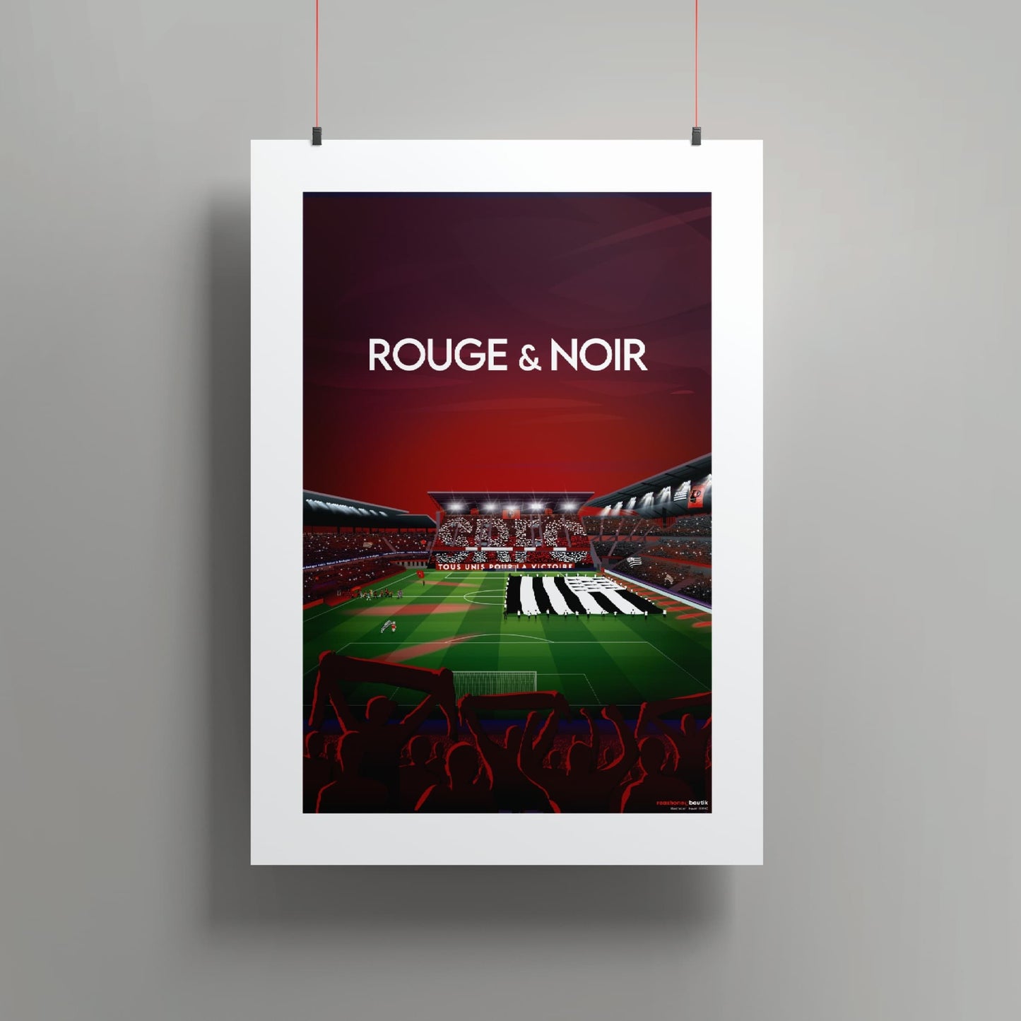 affiche football stade rennais